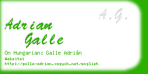 adrian galle business card
