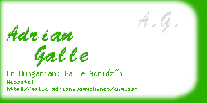 adrian galle business card